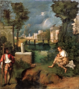 A Tempestade, 1508. Galeria da Academia de Veneza, Itália